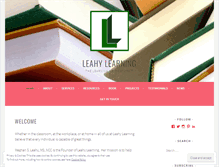 Tablet Screenshot of leahylearning.com